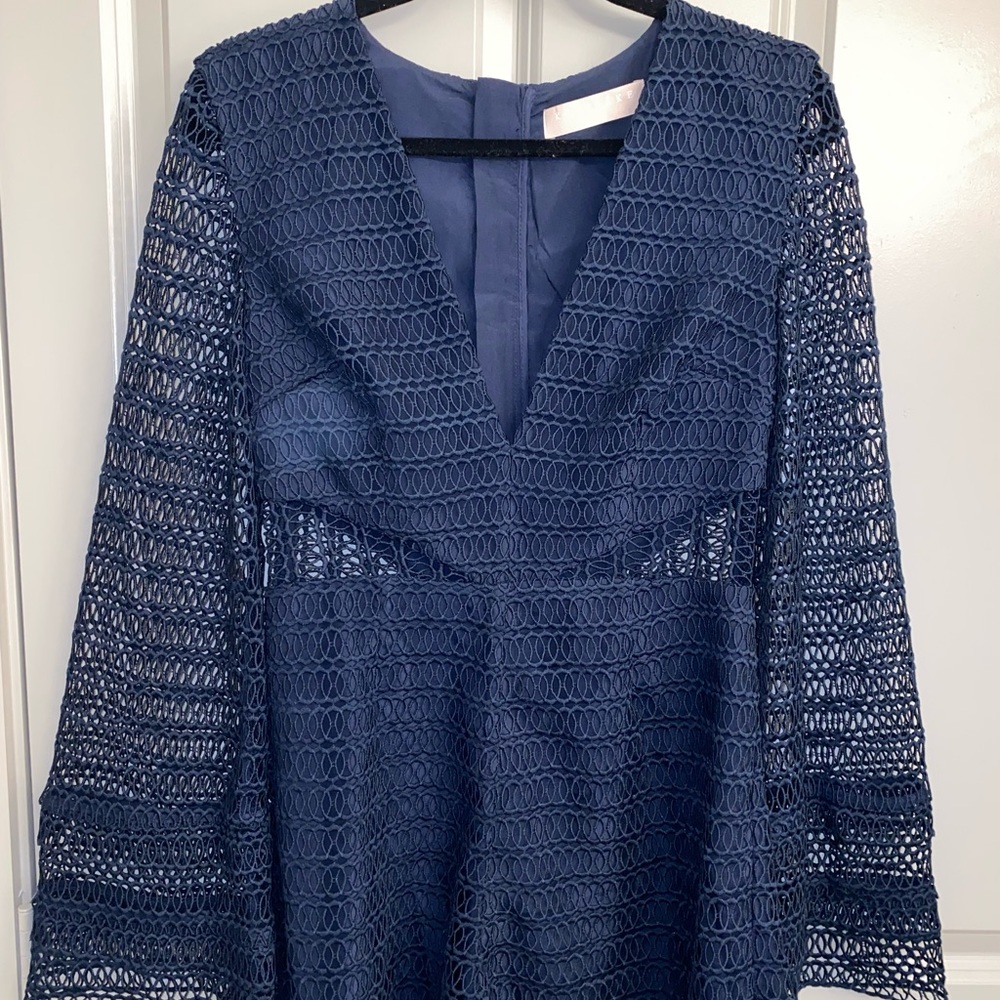 Keepsake All Night Romper in Navy - Picture 5 of 7